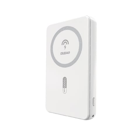 ⁨Powerbank magnetyczny K14S 5000mAh USB-A USB-C 20W - biały⁩ w sklepie Wasserman.eu