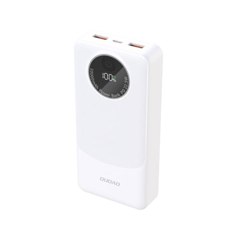 ⁨Powerbank K12Pro 20000mAh USB-A USB-C PD 22.5W - biały⁩ w sklepie Wasserman.eu