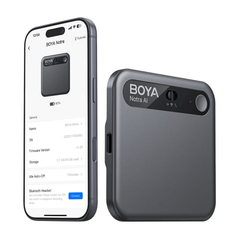 ⁨Rejestrator głosu z transkrypcją AI 64GB 610mAh - czarny⁩ w sklepie Wasserman.eu