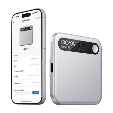 ⁨Rejestrator głosu z transkrypcją AI 64GB 610mAh - srebrny⁩ w sklepie Wasserman.eu