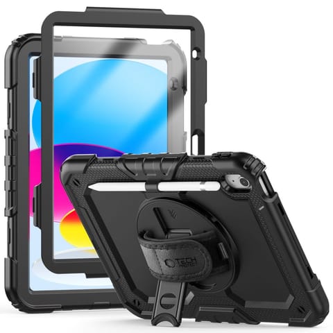 Etui pokrowiec na iPad 10.9'' 2022 z podstawką Solid360 - czarny w sklepie Wasserman.eu