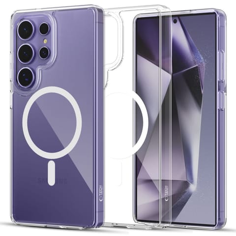 ⁨Etui pokrowiec na Samsung Galaxy S25 Ultra FlexAir Hybrid MagSafe - przezroczysty⁩ w sklepie Wasserman.eu