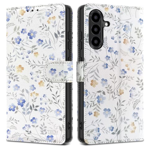 ⁨Etui case na Samsung Galaxy A56 5G Wallet - białe stokrotki⁩ w sklepie Wasserman.eu