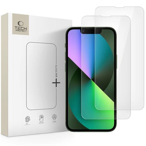 ⁨Szkło hartowane na iPhone 13 mini Glass Fit+ przezroczyste - 2 szt.⁩ w sklepie Wasserman.eu
