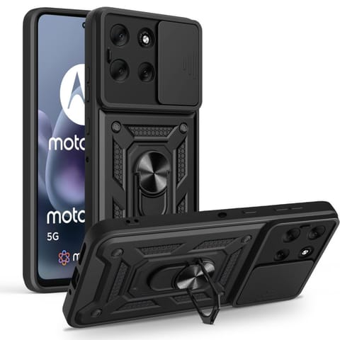 ⁨Etui pokrowiec na Motorola Moto G86 5G CamShield Pro - czarny⁩ w sklepie Wasserman.eu