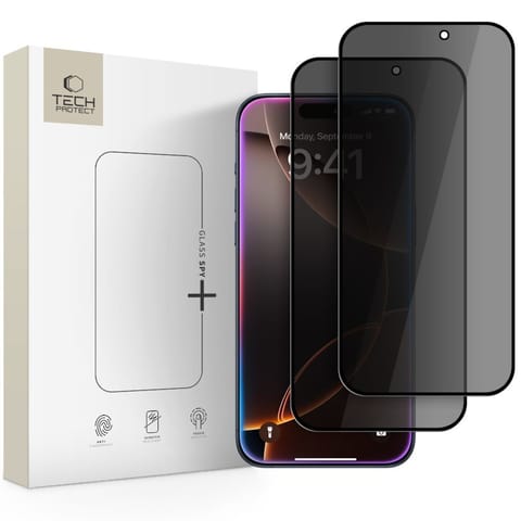 ⁨Szkło prywatyzujące na iPhone 16 Pro / 17 / 17 Pro - 2 szt.⁩ w sklepie Wasserman.eu