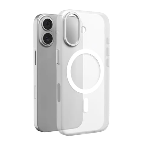 ⁨Etui pokrowiec na iPhone 17 Lightfeel MagSafe - przezroczysto białe⁩ w sklepie Wasserman.eu