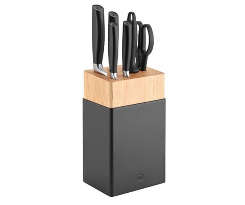 ⁨Knife block set 4 pieces All Star black⁩ at Wasserman.eu