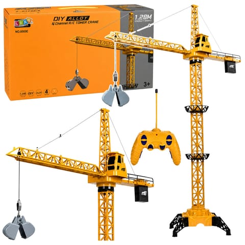 ⁨Dźwig Żuraw Budowlany Zdalnie Sterowany RC Przewodowy Obrót 360° 71 cm⁩ w sklepie Wasserman.eu