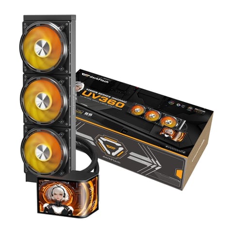 ⁨Chłodzenie CPU DarkFlash UV360 (czarne)⁩ w sklepie Wasserman.eu