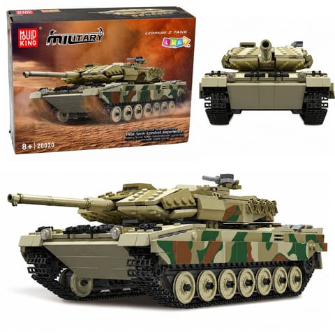 ⁨Klocki Konstrukcyjne Czołg Wojskowy Leopard Zdalnie Sterowany RC 1100 el.⁩ w sklepie Wasserman.eu