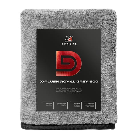⁨DETAILER MIKROFIBRA DO WOSKÓW X-PLUSH ROYAL GREY 600GSM⁩ w sklepie Wasserman.eu