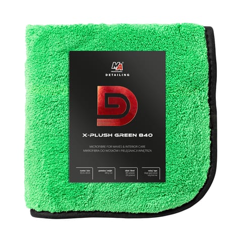 ⁨DETAILER MIKROFIBRA DO WOSKÓW X-PLUSH GREEN 840GSM⁩ w sklepie Wasserman.eu
