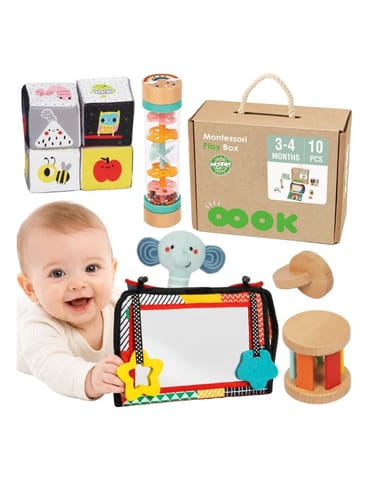 ⁨WOOPIE GREEN Pudełko XXL Montessori Sensoryka i Edukacja 6w1 FSC⁩ w sklepie Wasserman.eu
