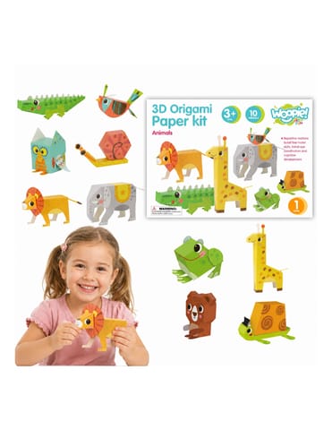 ⁨WOOPIE ART&FUN Zestaw Kreatywny Origami 3D Zrób to Sam 10 Zwierzaków⁩ w sklepie Wasserman.eu