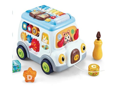 Multifunkcyjny Edukacyjny Samochód Autobus Do Skręcania Pianinko Sorter w sklepie Wasserman.eu