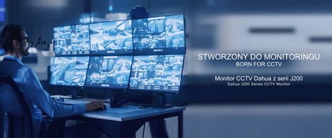 ⁨MONITOR CCTV HDMI, VGA, AUDIO LM22-J200 21.5 " - Full HD 100 Hz DAHUA⁩ w sklepie Wasserman.eu