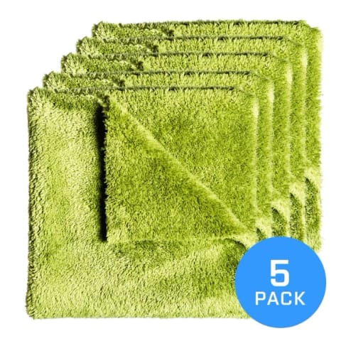 ⁨FX Protect Mikrofibra Grassy Green Boa 40x40 5pc - zestaw mikrofibr bezkrawędziowych⁩ w sklepie Wasserman.eu