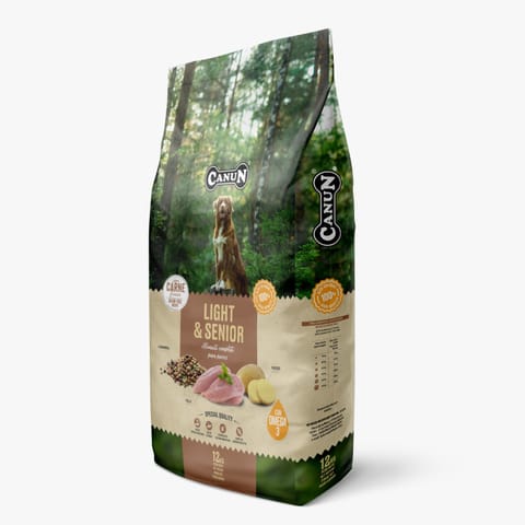 ⁨Canun Fresh Light & Senior-karma dla psów starszych i z nadwagą 12kg⁩ w sklepie Wasserman.eu