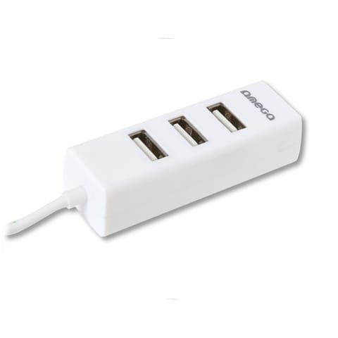 ⁨OMEGA USB 2.0 HUB 4 PORT WHITE [42801]⁩ at Wasserman.eu