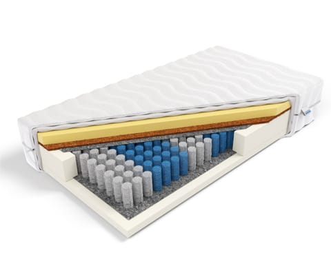 ⁨Frankhauer Materac pocket memory z kokosem Hynos (pokrowiec Aloe Vera, rozmiar 140 x 200)⁩ w sklepie Wasserman.eu