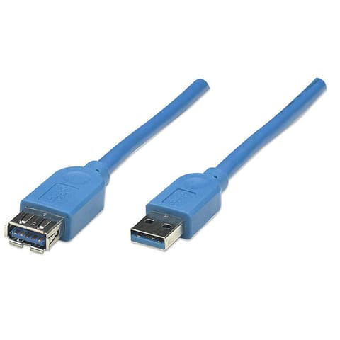 ⁨Manhattan Cable 2m, USB A/USB A, M/FM⁩ w sklepie Wasserman.eu