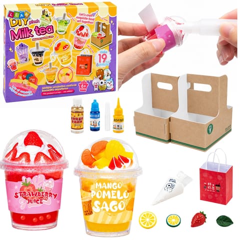 ⁨Zestaw Kreatywny DIY Tworzenie Dekorowanie Squishy Napoje Mleczne⁩ w sklepie Wasserman.eu