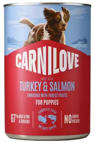 ⁨Carnilove Dog Turkey & Salmon Puppy - łosoś i indyk puszka 400g⁩ w sklepie Wasserman.eu