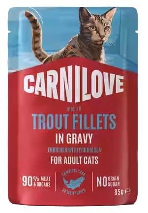 ⁨Carnilove Cat Trout - pstrąg w sosie saszetka 85g⁩ w sklepie Wasserman.eu