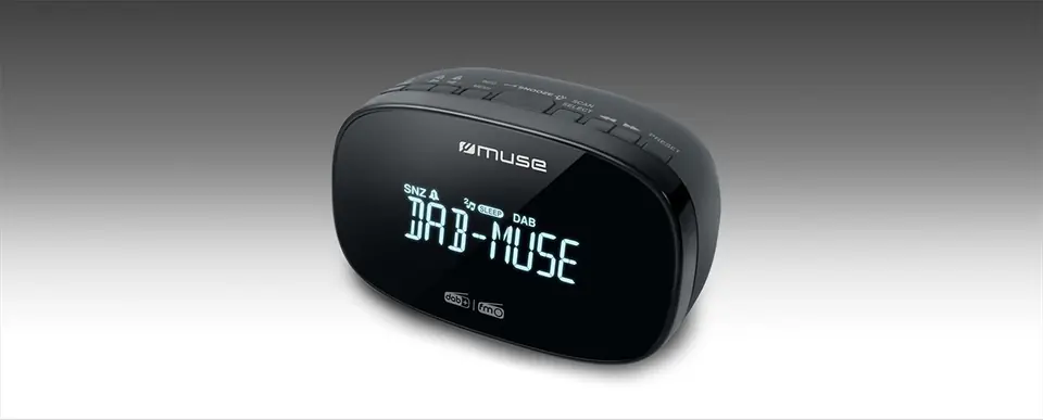 Muse DAB+/FM Dual Alarm Clock Radio M-150 CDB Alarm function, AUX in, Black w sklepie Wasserman.eu