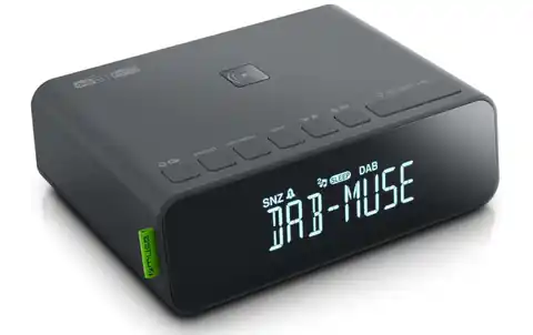 ⁨Muse DAB+/FM RDS Radio M-175 DBI Alarm function, AUX in, Black⁩ at Wasserman.eu