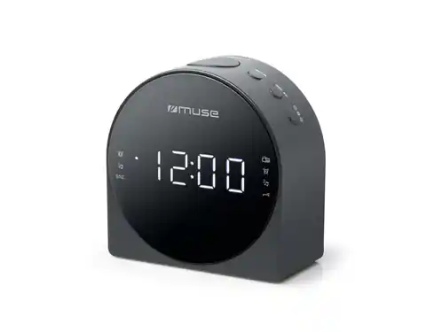 ⁨Muse Dual Alarm Clock radio PLL M-185CR AUX in,⁩ w sklepie Wasserman.eu