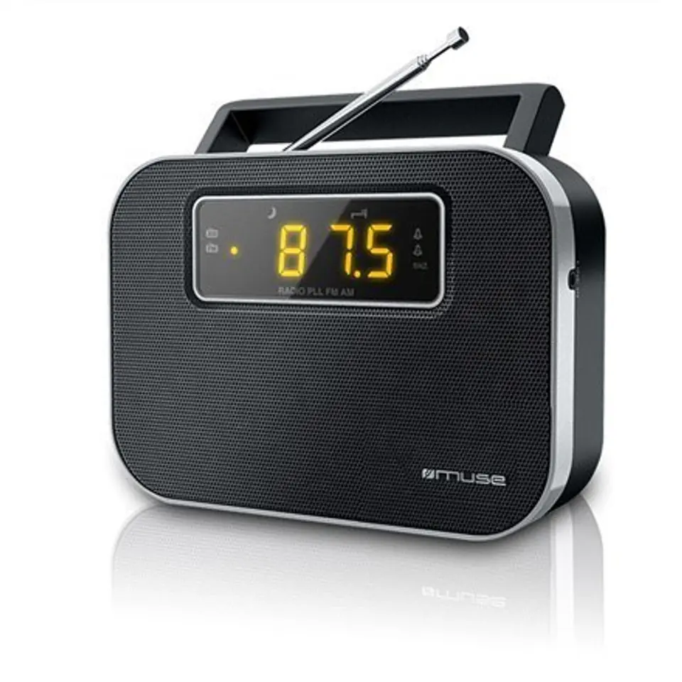 Muse | M-081R | Alarm function | 2-band PLL portable radio | Black w sklepie Wasserman.eu
