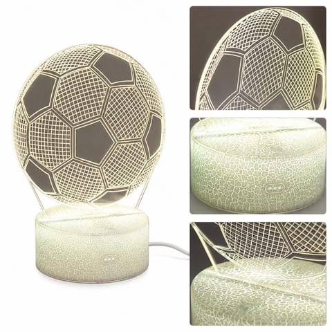 Lampka nocna Piłka - Prezent dla Piłkarza Gadżet - 3 kolory - P107 w sklepie Wasserman.eu