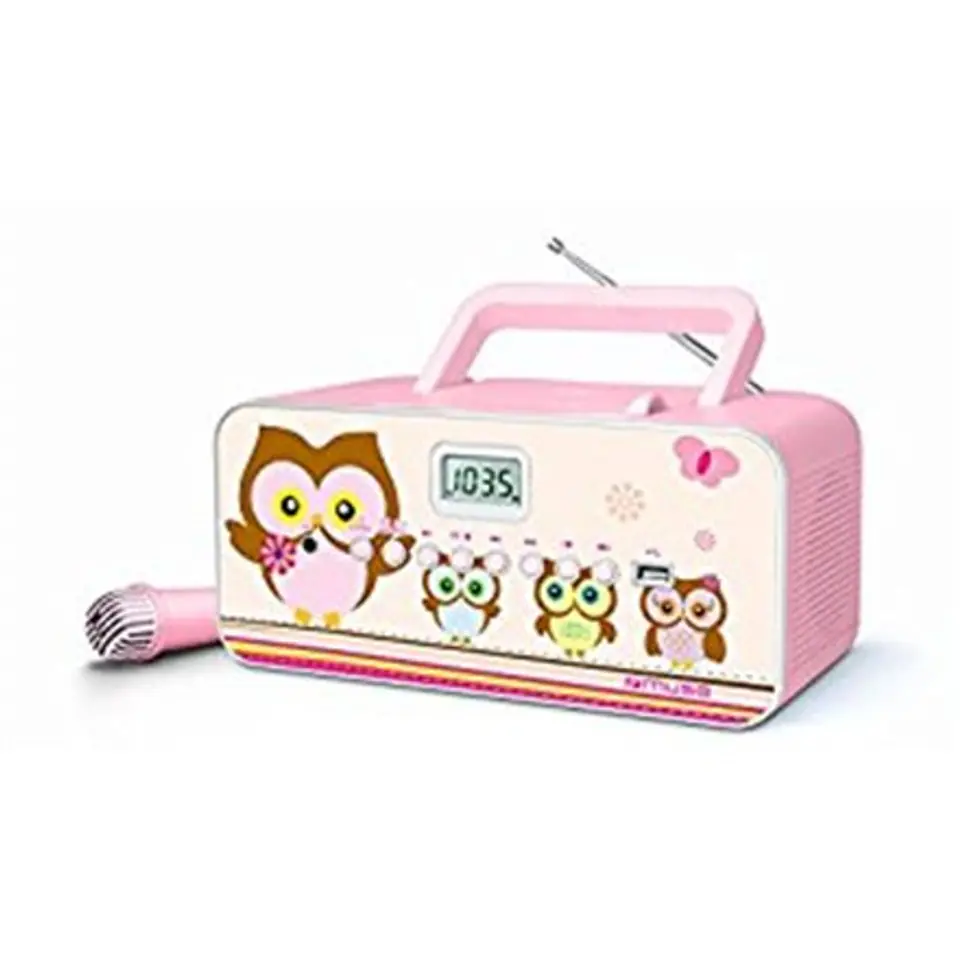 ⁨Muse | M-29KP | Przenośny radio odtwarzacz CD/MP3 z USB | 30 W | Różowy/Obraz⁩ w sklepie Wasserman.eu