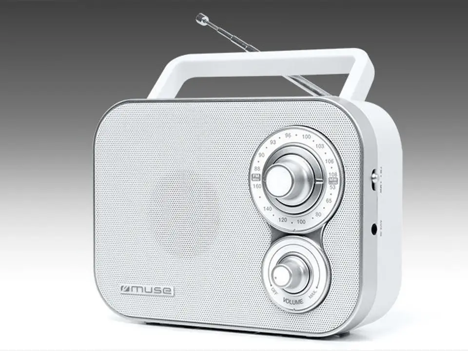 ⁨Muse Portable Radio M-051RW White, AUX in⁩ w sklepie Wasserman.eu