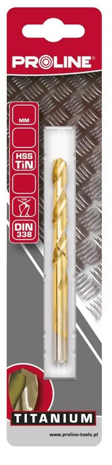 ⁨Drill bit for met hss tin din338 szlf.1.5mm pcs.5 blist proline⁩ at Wasserman.eu