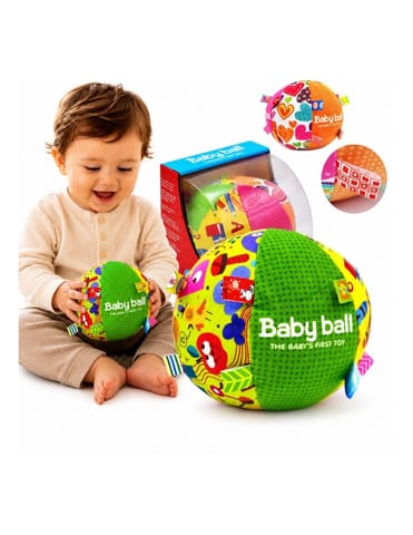 ⁨WOOPIE BABY Miękka Sensoryczna Piłka Pani Metka z Wszywkami dla Malucha + Dźwięk⁩ w sklepie Wasserman.eu