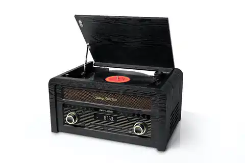 ⁨Muse Turntable micro system MT-115W USB port, Bluetooth, CD player, Wireless connection, AUX in, FM radio,⁩ at Wasserman.eu