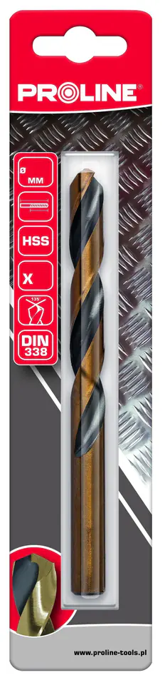⁨Wiertło do met hss din338 szlif.kr.0.8mm szt.5 blist proline⁩ w sklepie Wasserman.eu