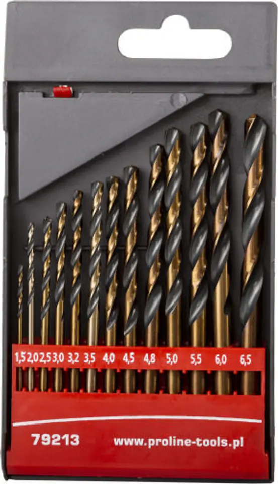 ⁨Drill bits for met.hss din338 cut.kr.pcs.13(1.5-6.5mm) proline⁩ at Wasserman.eu