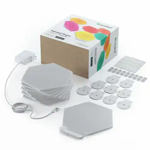 ⁨Nanoleaf Shapes Hexagons Smarter Kit (9 paneli)⁩ w sklepie Wasserman.eu