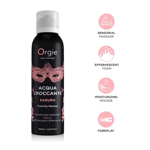 ⁨Orgie Acqua Crocante Crunch Massage Mousse Sakura⁩ w sklepie Wasserman.eu