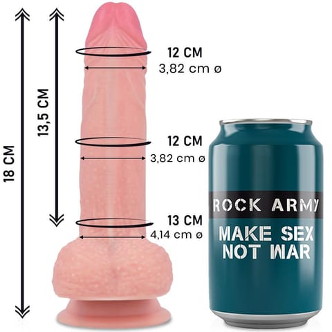 ⁨ROCKARMY - LIQUID SILICONE PREMIUM MUSTANG REALISTIC 18 CM -O- 4.14 CM⁩ w sklepie Wasserman.eu