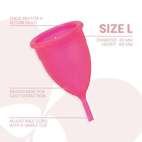 INTIMICHIC - MENSTRUAL CUP MEDICAL GRADE SILICONE - SIZE L w sklepie Wasserman.eu