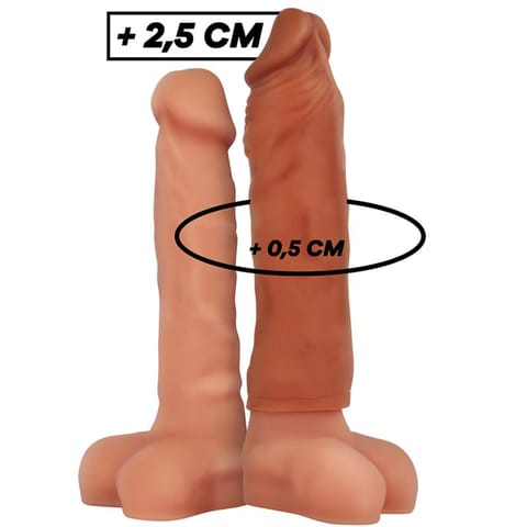 ⁨VIRILXL - LIQUID SILICONE V5 BROWN PENIS EXTENSION⁩ w sklepie Wasserman.eu