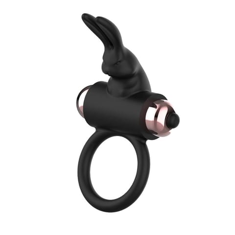 ⁨COQUETTE CHIC DESIRE - COCK RING WITH VIBRATOR BLACK/ GOLD⁩ w sklepie Wasserman.eu