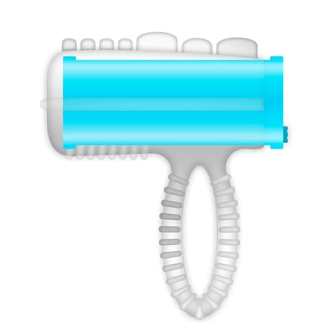⁨CASUAL LOVE - RING TONGUE VIBRATING BLUE⁩ w sklepie Wasserman.eu