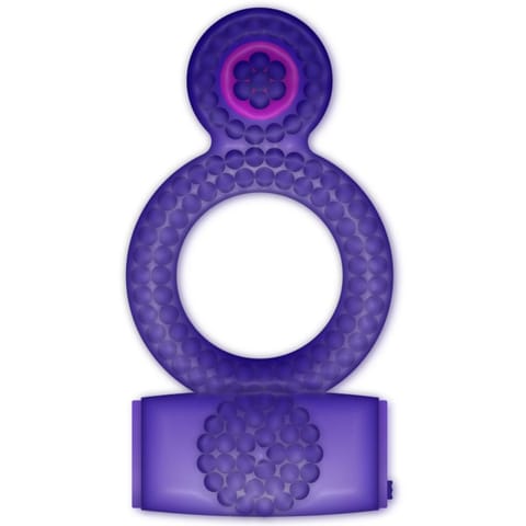 ⁨CASUAL LOVE - RING VIBRATING DOUBLE PLEASURE PURPLE⁩ w sklepie Wasserman.eu
