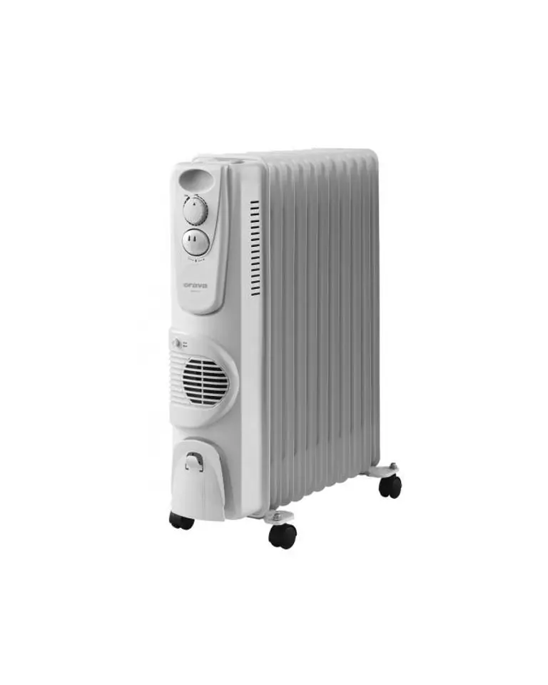 ⁨ORAVA OH-11A Electric oil heater, 1000 W, 1500 W and 2500 W, Number of power levels 3, White⁩ w sklepie Wasserman.eu